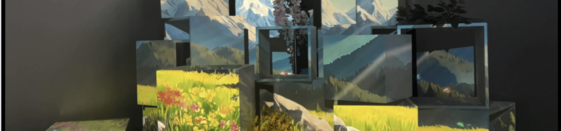 colourful installation